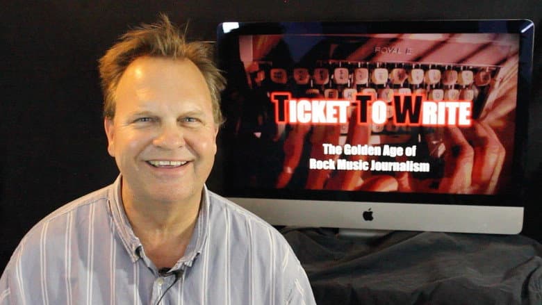 Backdrop from Ticket to Write: The Golden Age of Rock Music Journalism