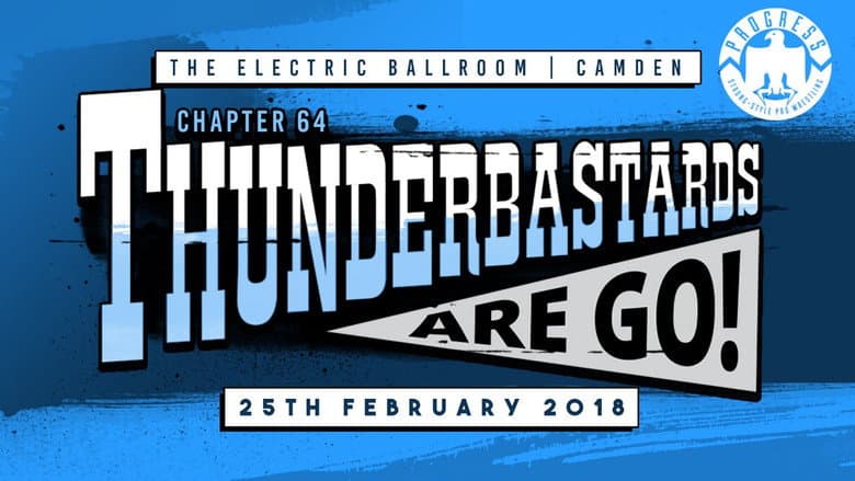 Backdrop from PROGRESS Chapter 64: Thunderbastards Are Go!