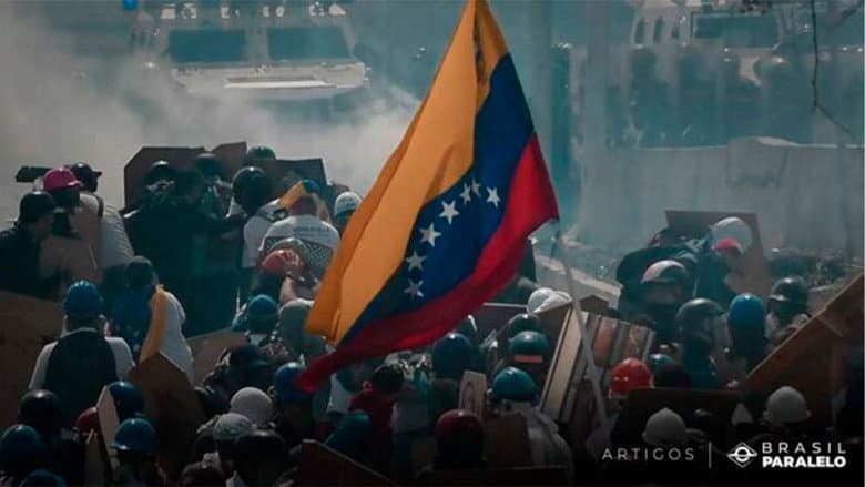 Backdrop from Venezuela Uma Tragédia do Século 21