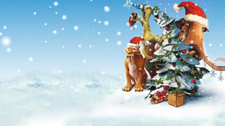 Backdrop from Ice Age: A Mammoth Christmas