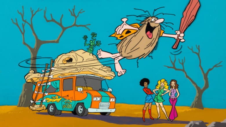 Backdrop from Captain Caveman and the Teen Angels