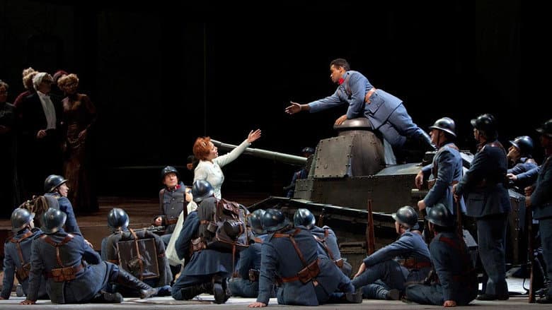 Backdrop from The Metropolitan Opera:  La Fille du Régiment