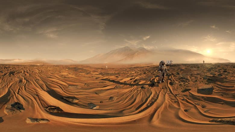 Backdrop from Der Mars - Rätselhafte Wüstenwelt