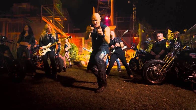Backdrop from Primal Fear - Angels of Mercy - Live in Germany