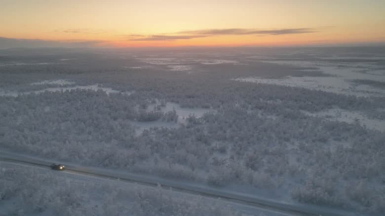 Backdrop from Guldvaskaren från Lannavaara