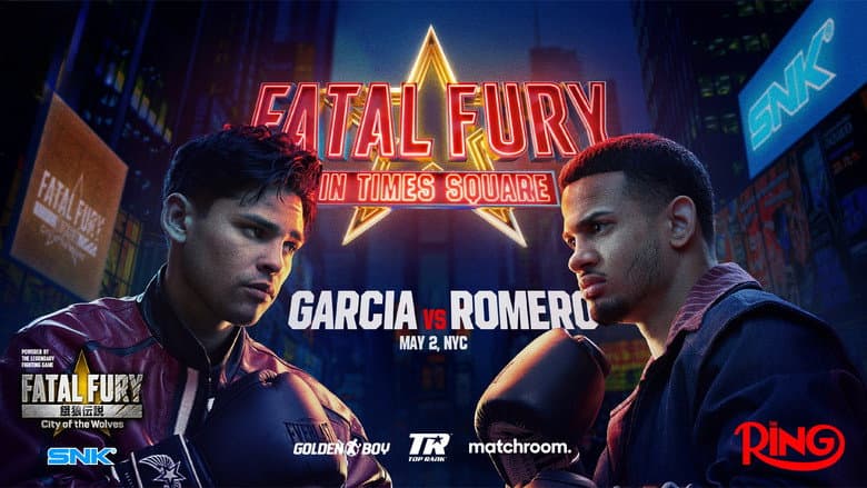 Backdrop from Ryan Garcia vs. Rolando Romero