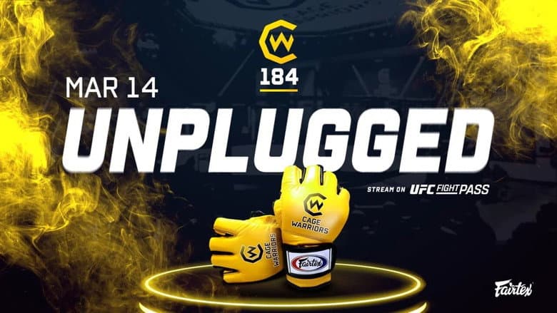 Backdrop from Cage Warriors 184: Unplugged