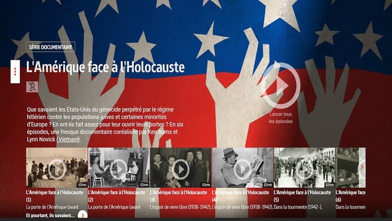 Backdrop from L'Amérique face à l'Holocauste