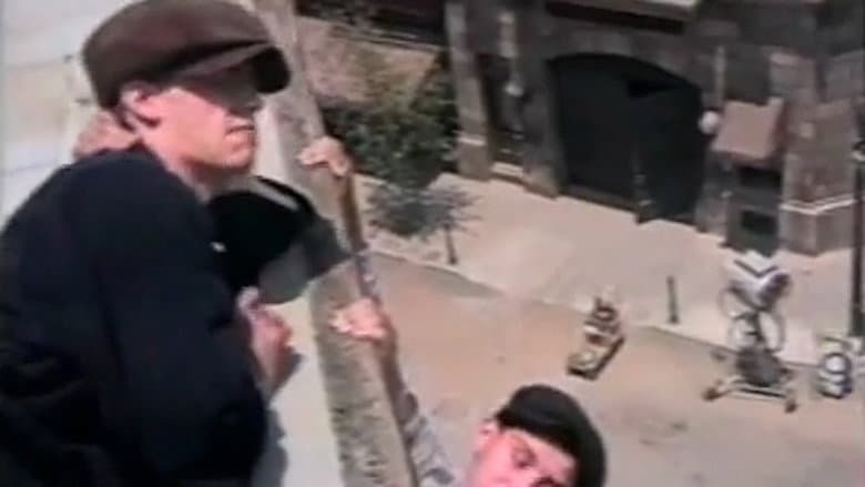 Backdrop from Blood Drips Heavily on Newsie Square