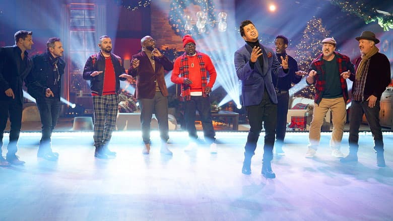 Backdrop from A Very Boy Band Holiday