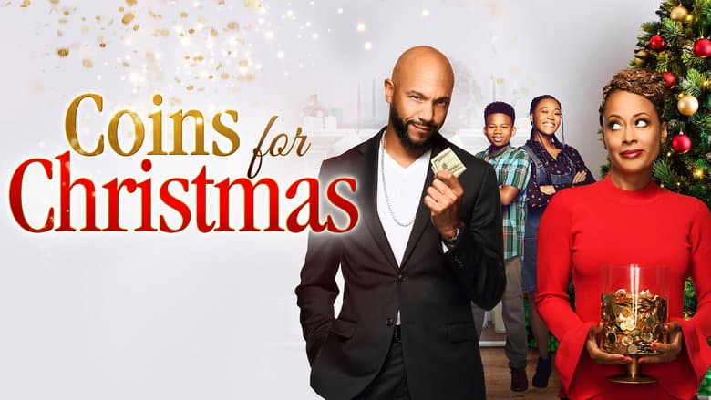 Backdrop from Coins for Christmas