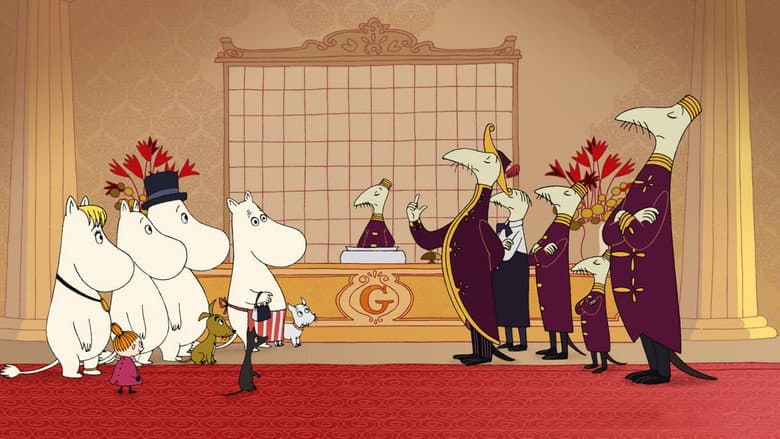 Backdrop from Moomins on the Riviera