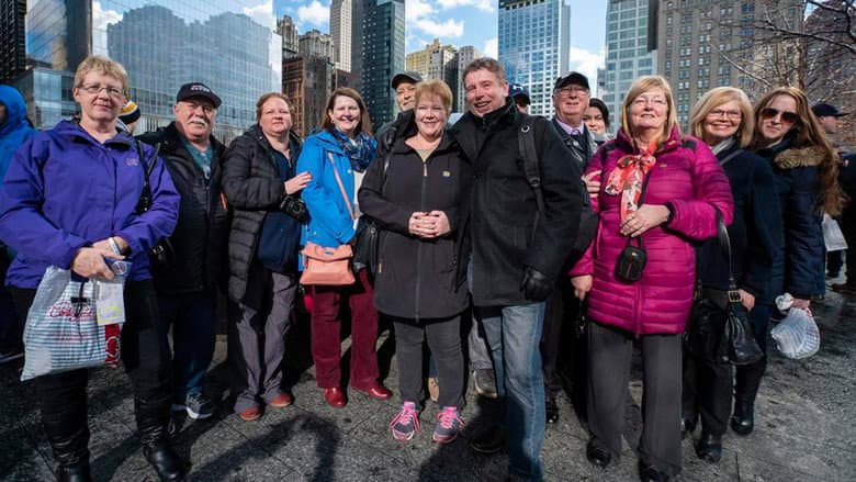 Backdrop from You Are Here: A Come From Away Story