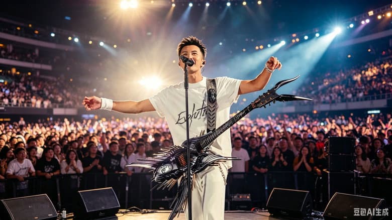 Backdrop from 谢霆锋2026进化演唱会北京鸟巢站
