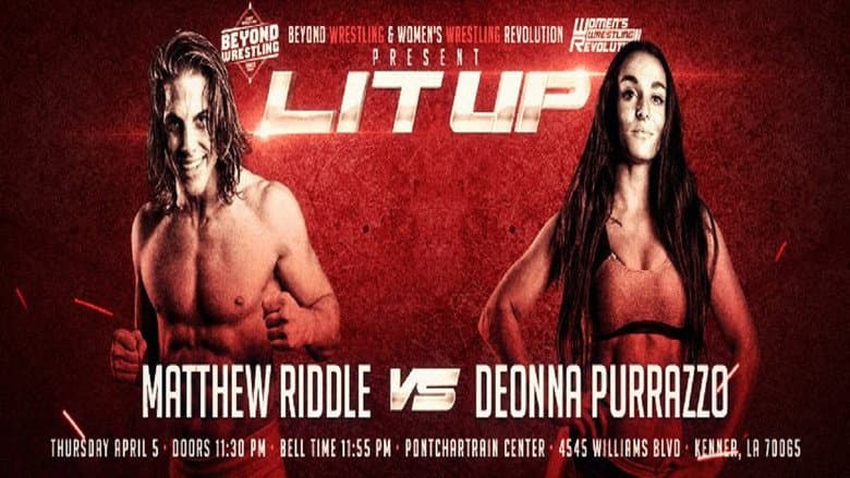 Backdrop from Beyond Wrestling & WWR Present "Lit Up"