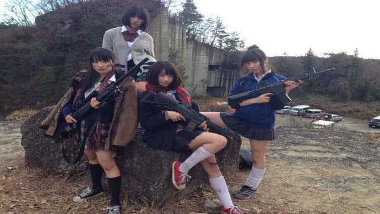 Backdrop from The Bell Rings, and the Girls Shoot Guns