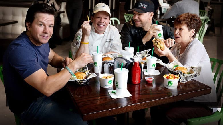 Backdrop from Wahlburgers