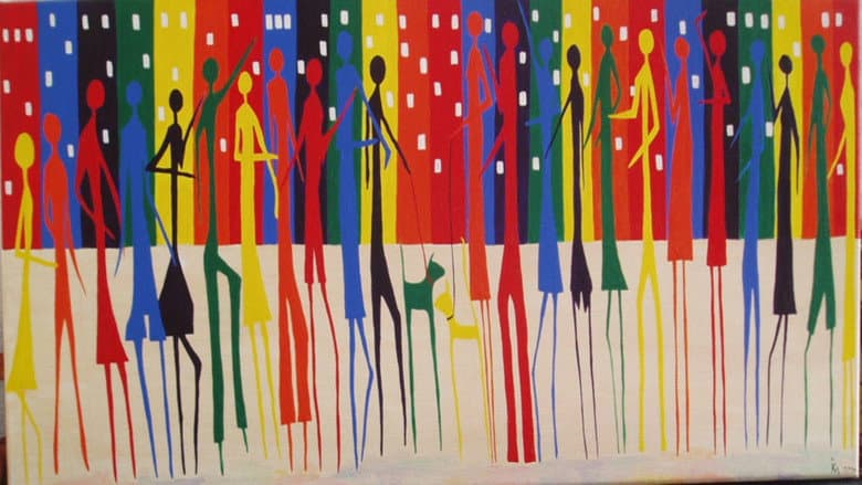 Backdrop from Painting with 14 Personalities