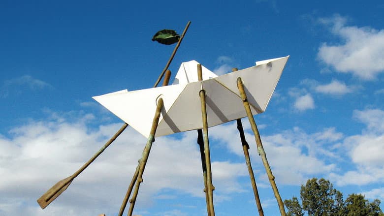Backdrop from Origami in the Garden Film