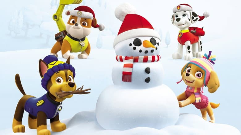 Backdrop from PAW Patrol. Mission Xmas