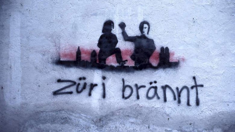 Кадр із фільму «Der Spitzel und die Chaoten – Die Zürcher Jugendbewegung 1980»