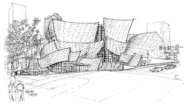Backdrop from Sketches of Frank Gehry