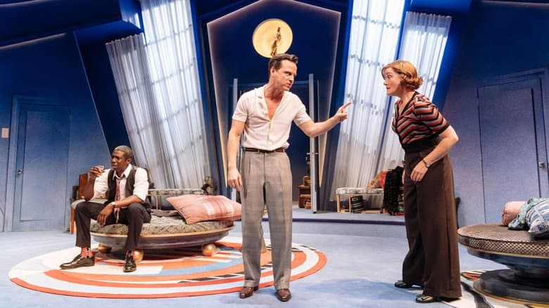 Backdrop from National Theatre Live: Present Laughter