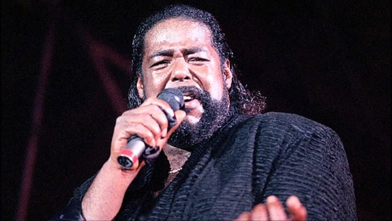 Backdrop from Barry White - The Man and His Music