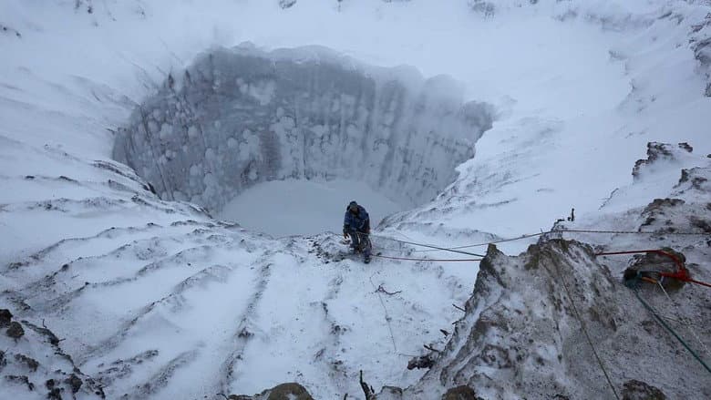 Backdrop from Arctic Sinkholes
