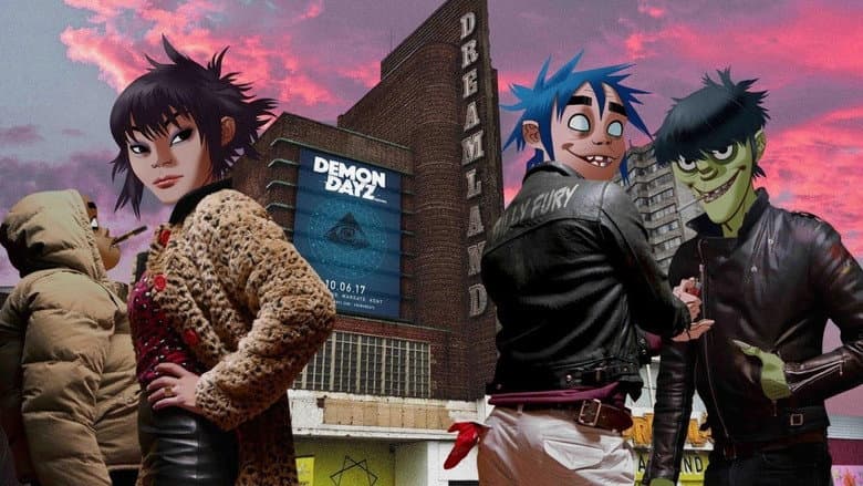 Кадр із фільму «Gorillaz: Demon Days Live at the Manchester Opera House»