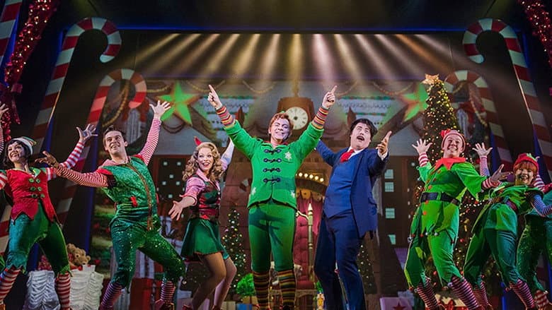 Backdrop from Elf: The Musical