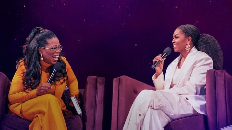 Backdrop from The Light We Carry: Michelle Obama and Oprah Winfrey