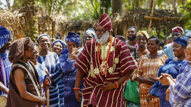 Backdrop from Elesin Oba: The King's Horseman