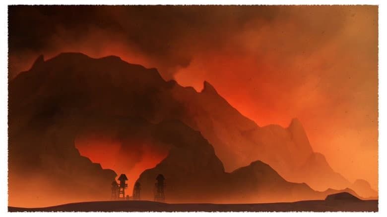 Backdrop from The Rhino and the Redbill