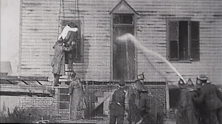 Backdrop from Life of an American Fireman