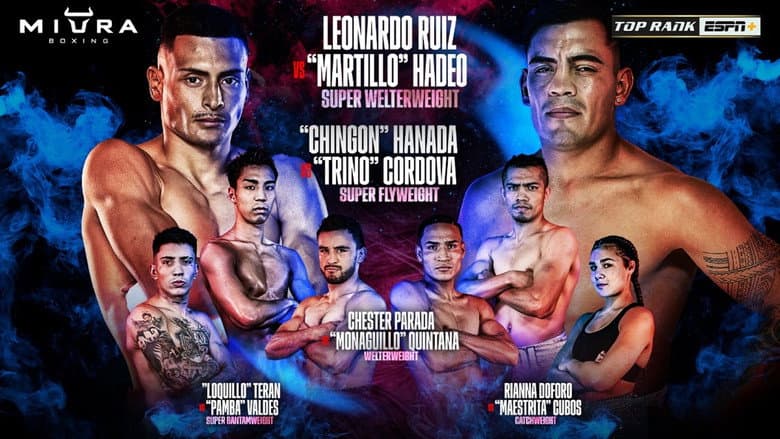 Backdrop from Leonardo Ruiz vs. Elias Haedo