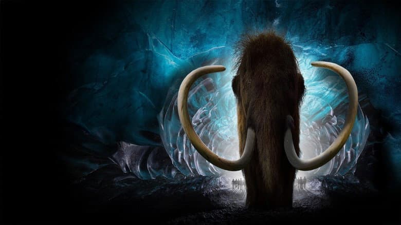 Backdrop from Lost Beasts of the Ice Age