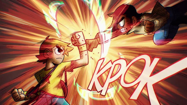Backdrop from Scott Pilgrim Takes Off