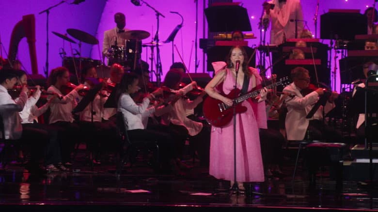 Backdrop from Laufey's A Night at the Symphony: Hollywood Bowl