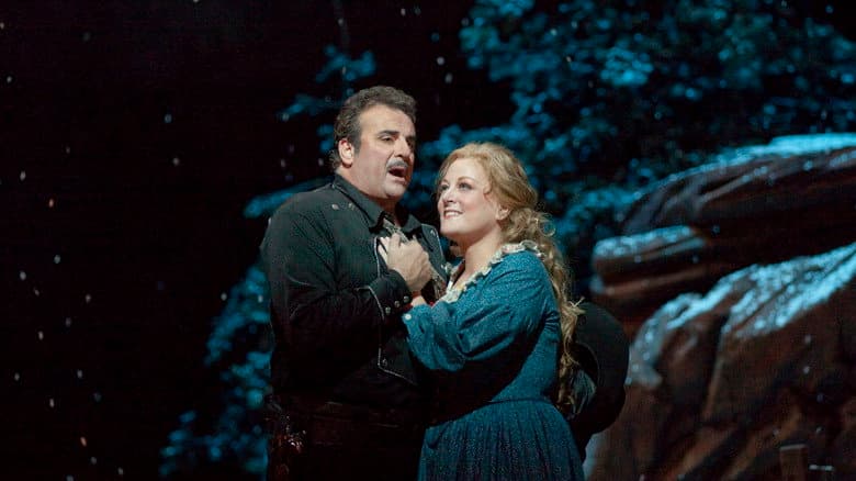 Backdrop from Puccini: La Fanciulla del West