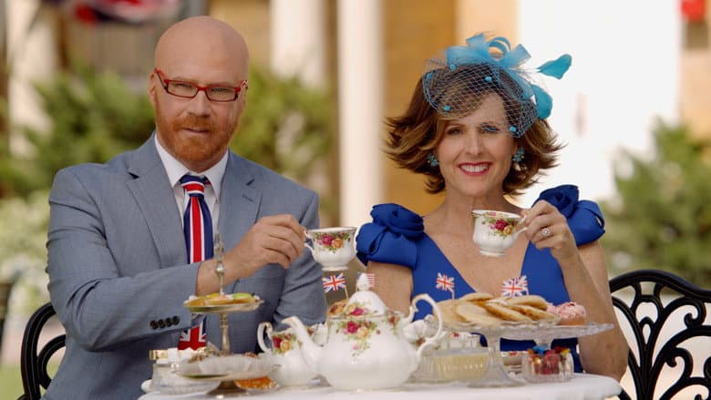 Backdrop from The Royal Wedding Live with Cord and Tish!
