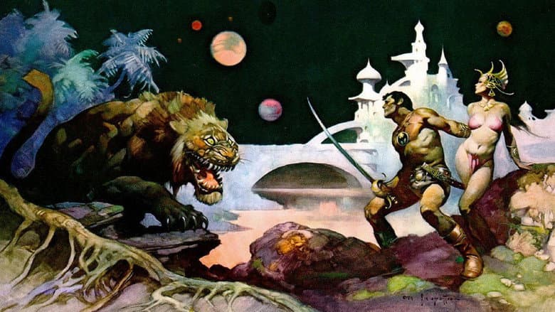 Backdrop from Frazetta: Painting with Fire
