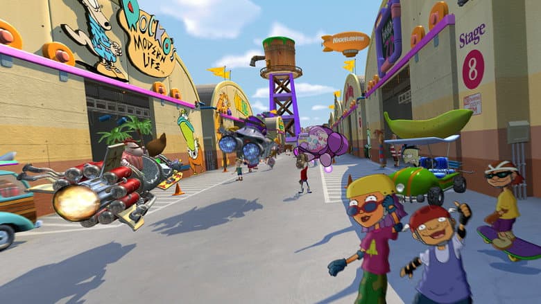 Backdrop from Jimmy Neutron's Nicktoon Blast