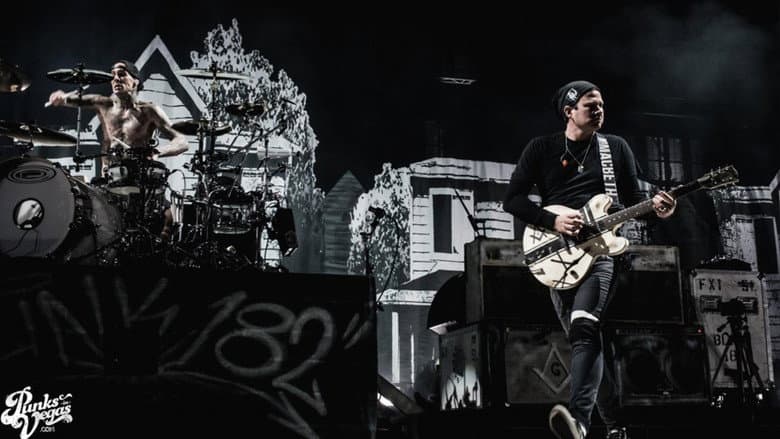 Backdrop from blink-182 Live in Las Vegas