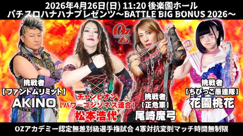 Backdrop from OZ Academy OZ 30th & OZAKI 40th ~Battle Big Bonus 2026~
