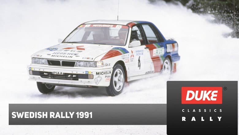 Backdrop from Rally Sweden 1991