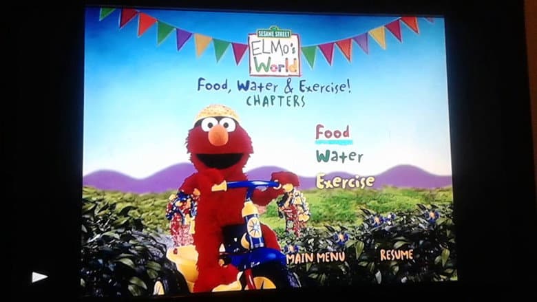 Backdrop from Sesame Street: Elmo's World: Food, Water & Exercise!