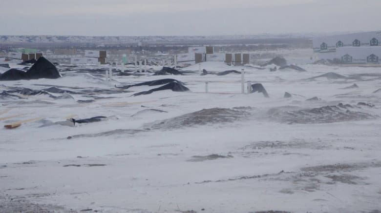 Backdrop from Running on Fumes in North Dakota