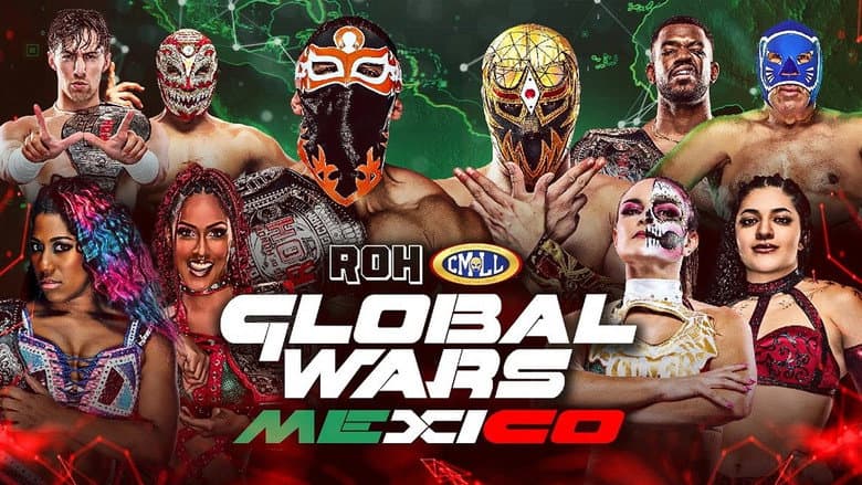 Backdrop from ROH/CMLL Global Wars Mexico