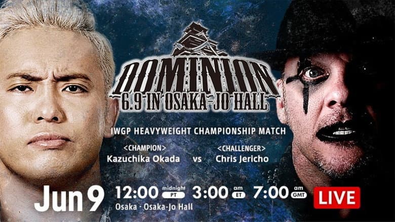 Backdrop from NJPW Dominion 6.9 in Osaka-jo Hall